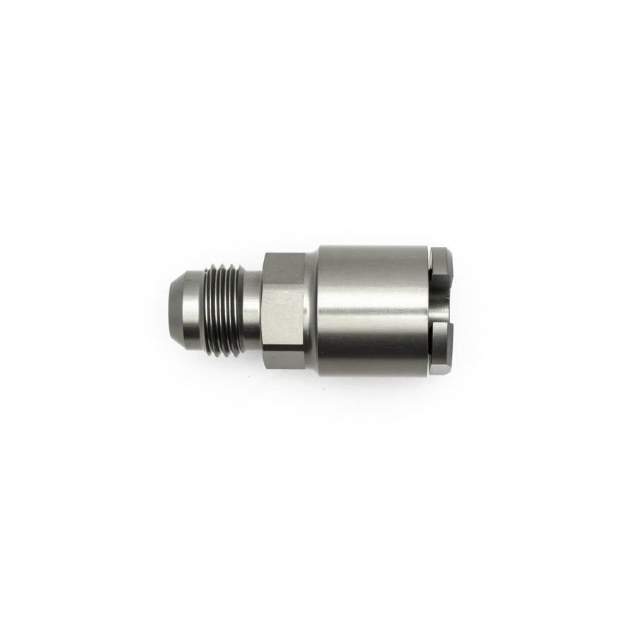 06-02-0120 DeatschWerks 6AN Male Flare to 1/4in Female EFI Quick Connect Adapter