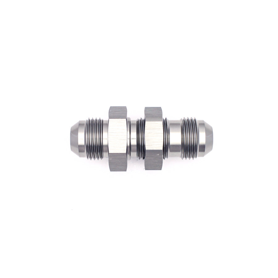 06-02-0709 DeatschWerks 8AN Male Flare To 8AN Male Flare Bulkhead Adapter (Incl. Nut)