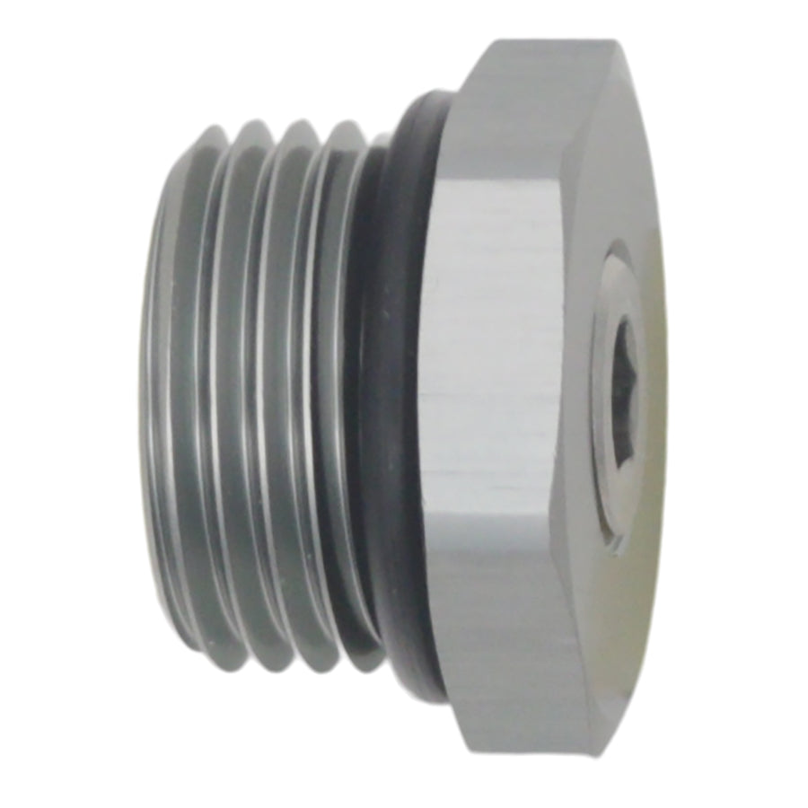 06-02-0731 DeatschWerks 8AN ORB Male Plug Fitting with 1/8in NPT Gauge Port - Anodized DW Titanium
