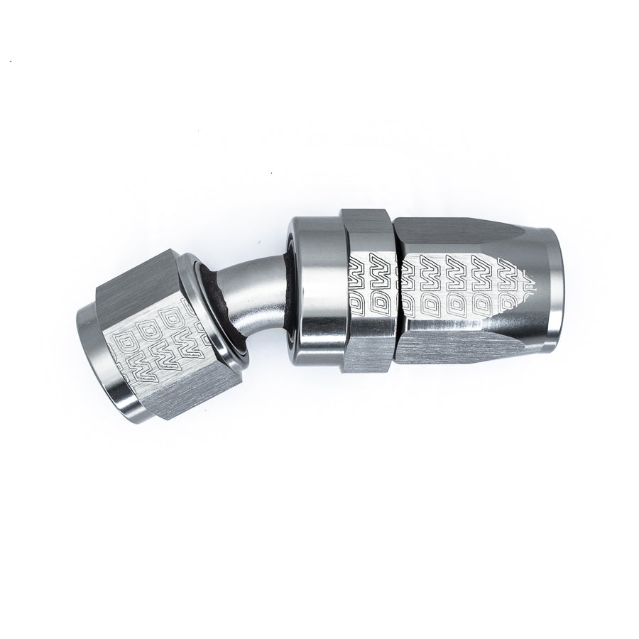 06-02-0821 DeatschWerks 8AN Female Swivel 30-Degree Hose End CPE - Anodized Titanium