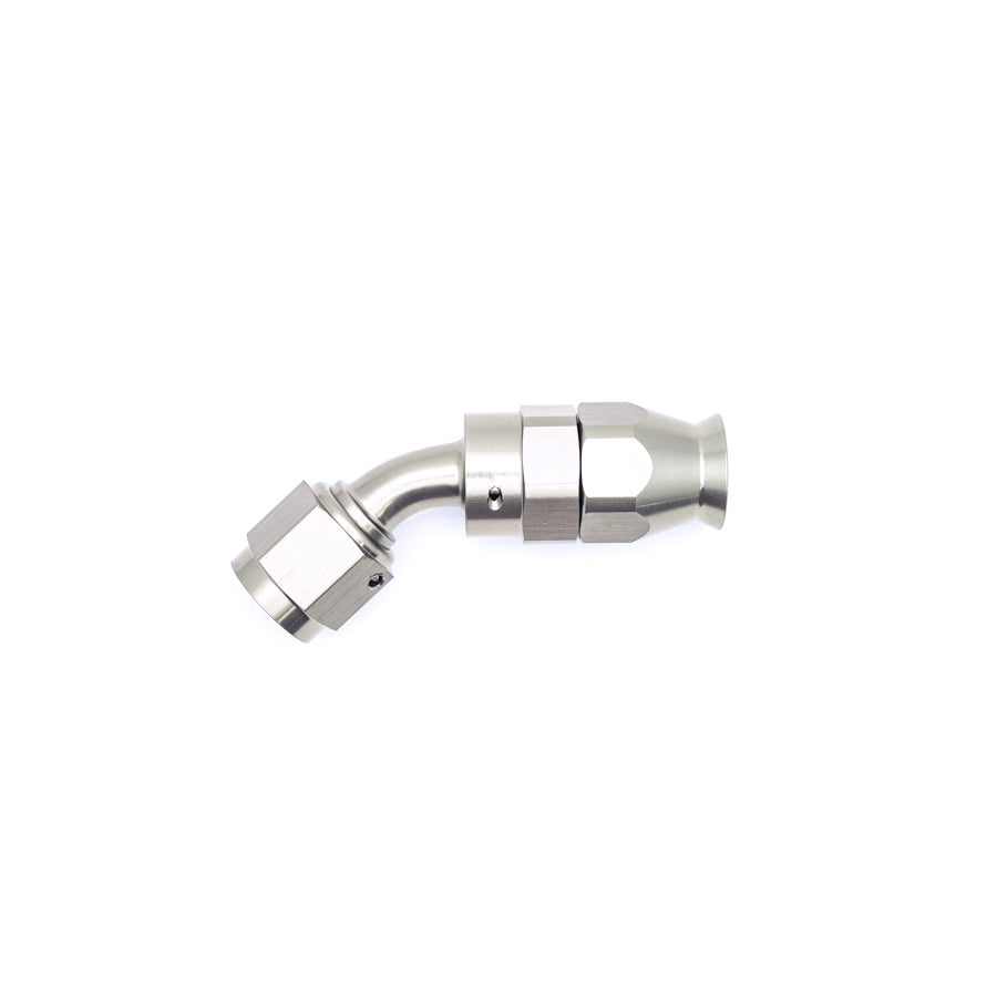 06-02-0851 DeatschWerks 6AN Female Swivel 45-Degree Hose End PTFE (Incl. 1 Olive Insert)