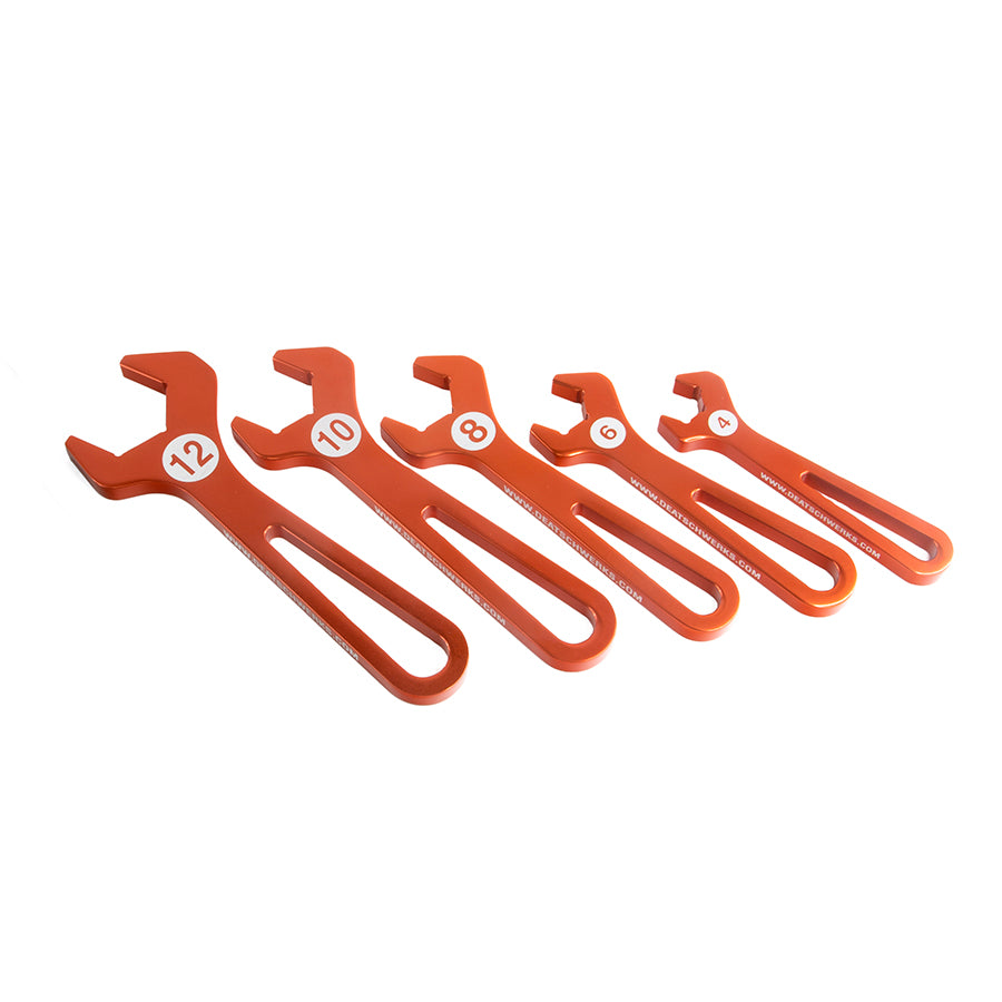 06-02-1009 DeatschWerks T6061 AN Hose End Wrench Set (Sizes 4, 6, 8, 10,12)
