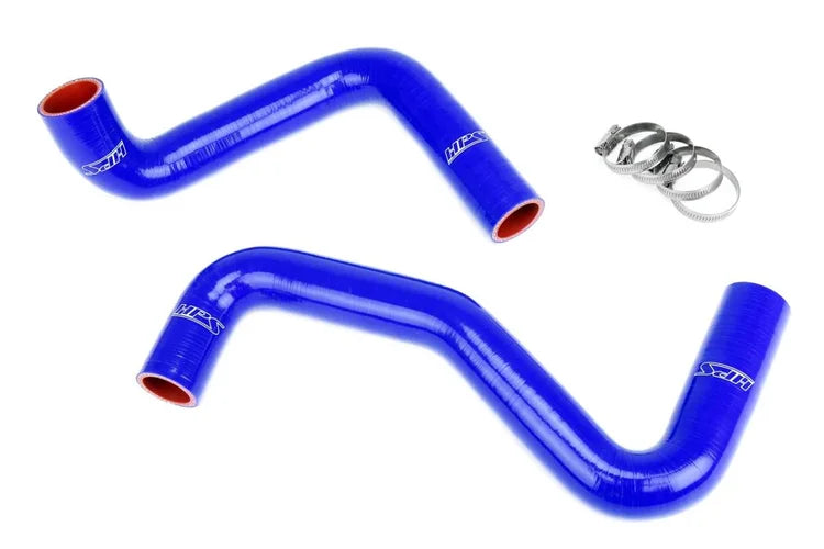 57-1956-BLUE HPS Blue Coolant Hose Kit 240SX S13 S14 S15 LS Swap LS1 Water Pump 9 O'clock Thermostat Sr Radiator