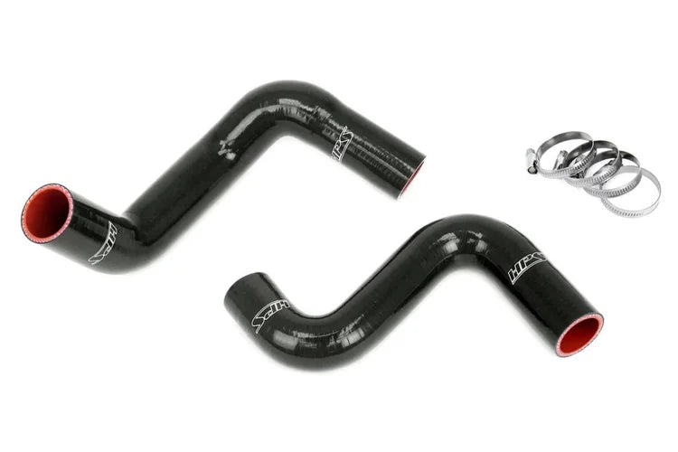 57-2057-BLK HPS Black Coolant Hose Kit 240SX S13 S14 S15 LS Swap LS1 Water Pump 8 O'clock Thermostat Ka Rad