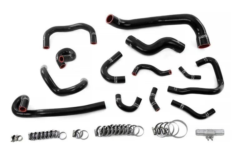 57-2135-BLK HPS Black Silicone Radiator + Heater + Ancillary Hose 1995-1998 Nissan Skyline GTR R33 RB26DETT