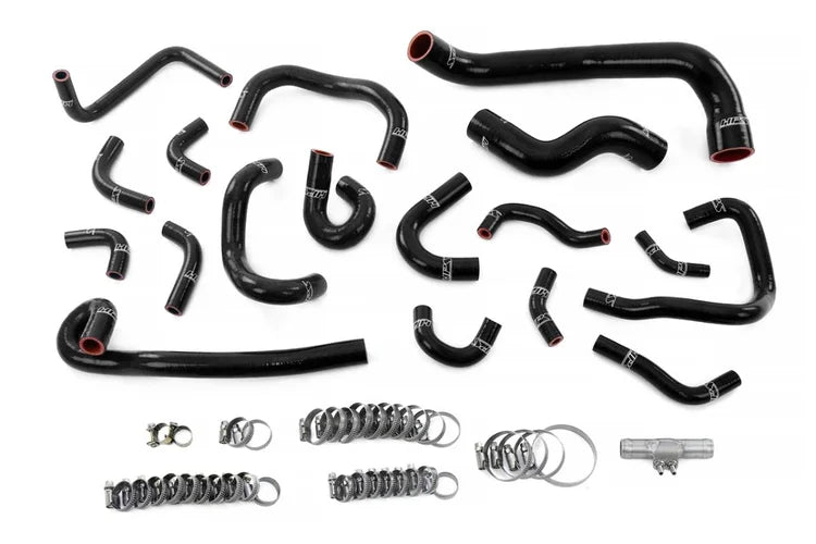 57-2136-BLK HPS Black Radiator + Heater + Ancillary + Breather Hose 1995-1998 Nissan Skyline GTR R33 RB26DETT