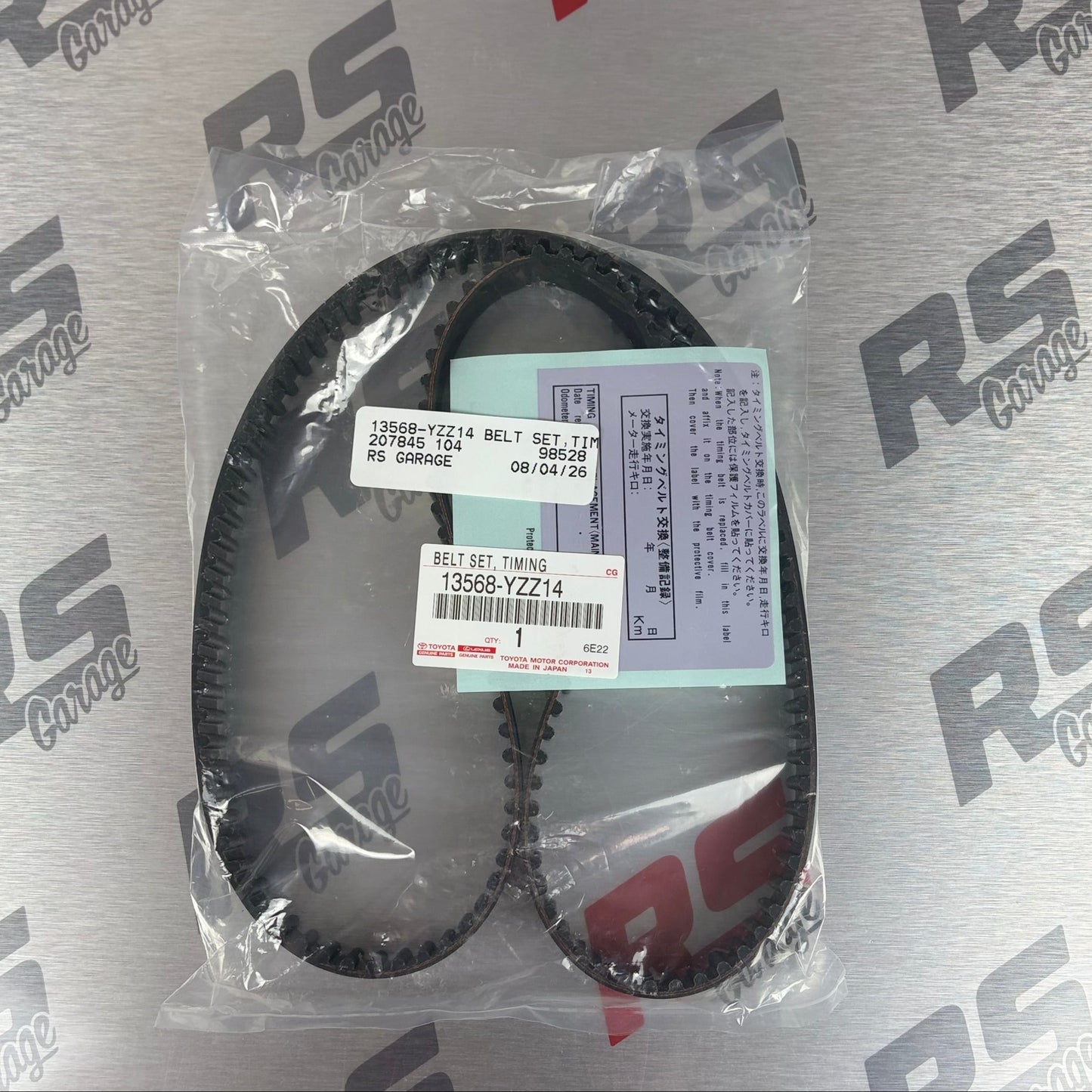 13568-YZZ14 Toyota OEM 2JZ Timing Belt Supra 1993.5-1998 2JZ-GE 2JZ-GTE