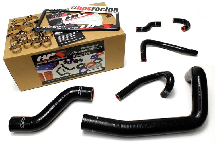 57-1491-BLK HPS Silicone Radiator Hose and Heater Hose Kit Black Mazda 1993-1995 RX7 RX-7