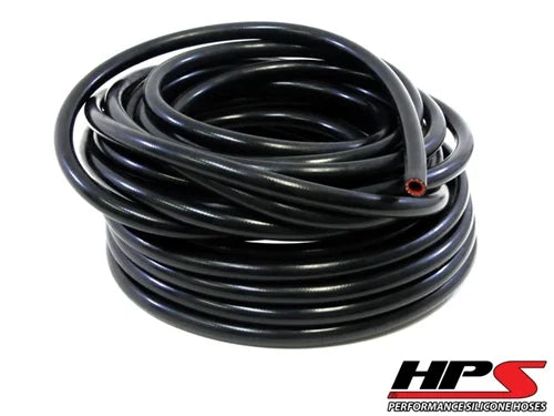HTHH-100-BLK HPS High Temp 1" ID (25MM) Reinforced Silicone Heater Hose Black - Sold Per Feet