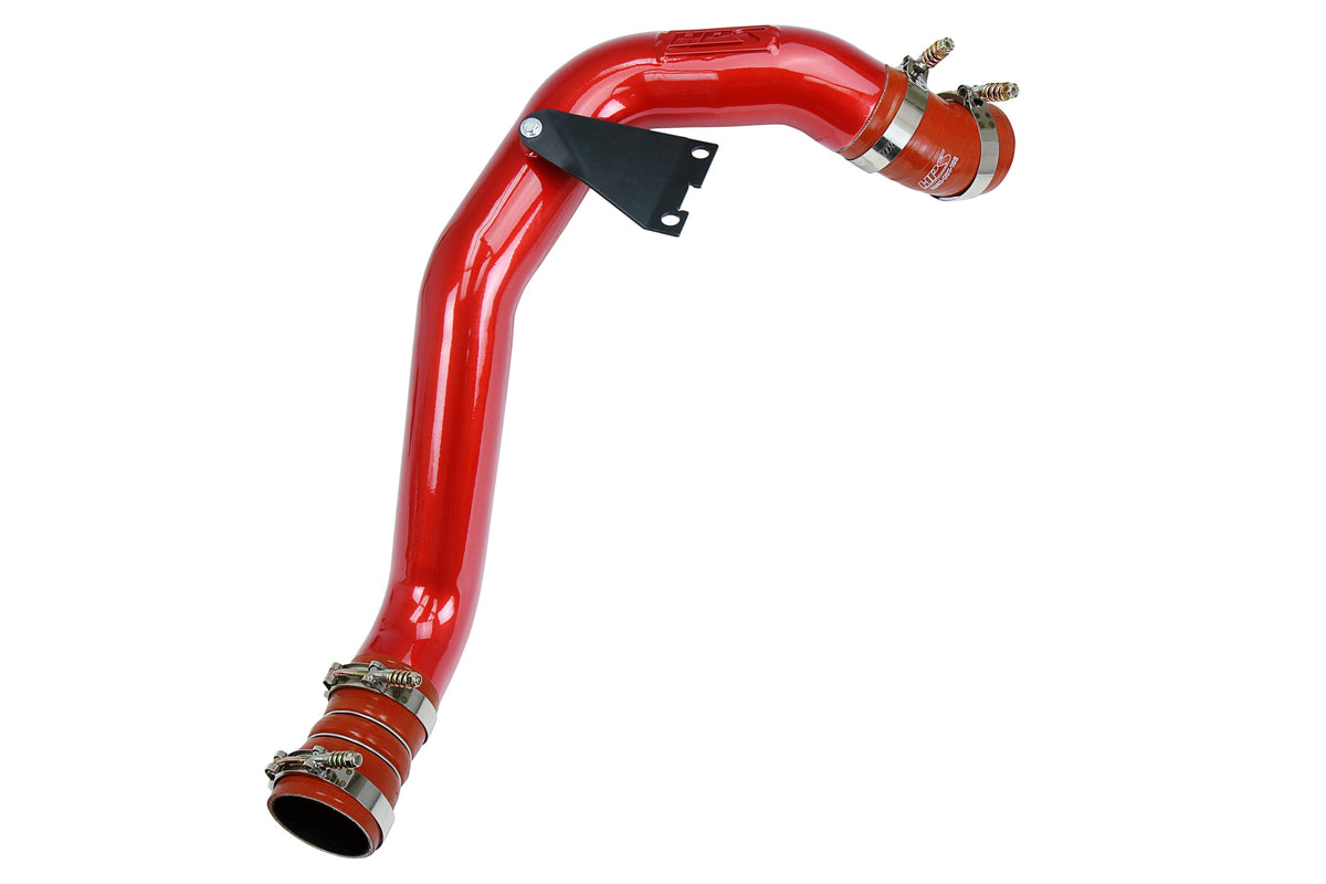 17-171R HPS Red Intercooler Pipe 2003-2007 Ford F-250 Superduty Powerstroke 6.0L Diesel Turbo Hot Side with Orange Boots