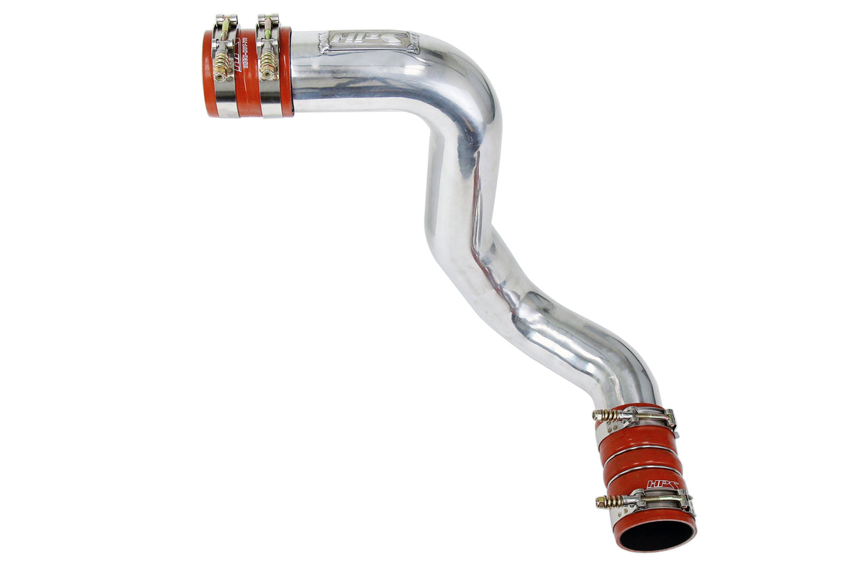17-172P HPS Polished Intercooler Pipe 2003-2007 Ford F-250 Superduty Powerstroke 6.0L Diesel Turbo Cold Side with Orange Boots