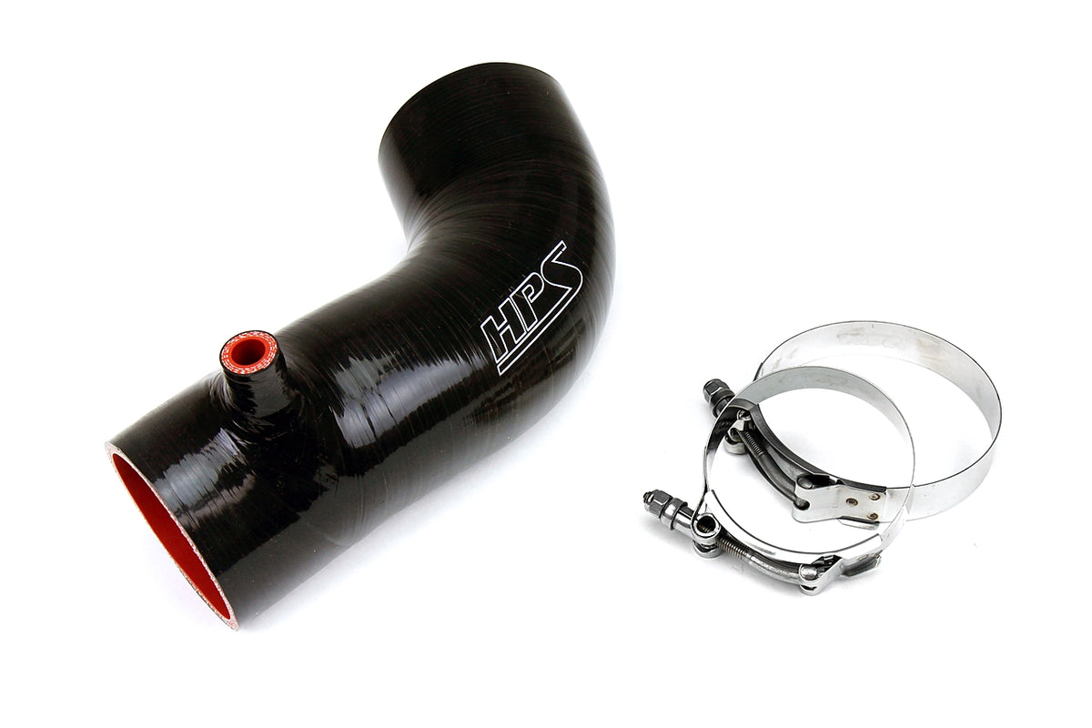 17838-BLK HPS Black Silicone Air Intake Hose 2012-2015 Honda Civic Si 2.4L Coupe & Sedan
