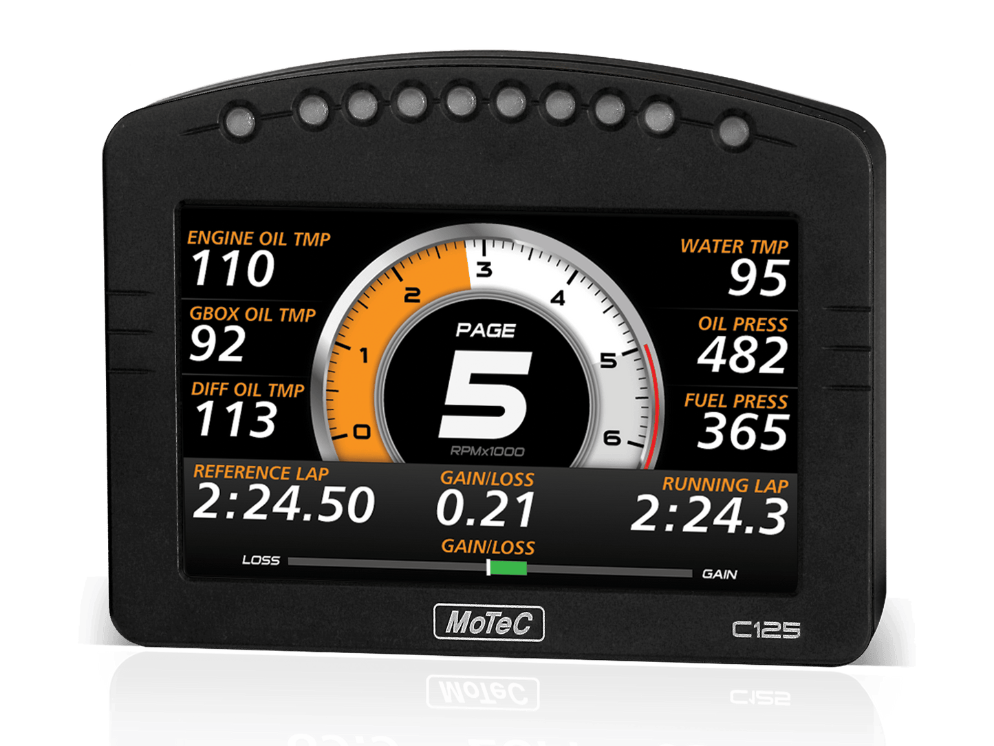 MoTec C125 5" Color Display W/USB