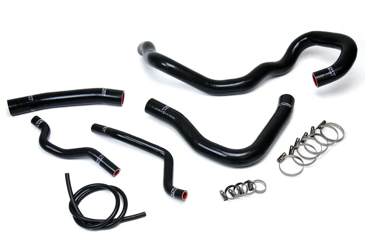 57-1609-BLK HPS Black Radiator Heater Hose Kit 2008-2017 Lancer 2.0L 2.4L De Es Gts