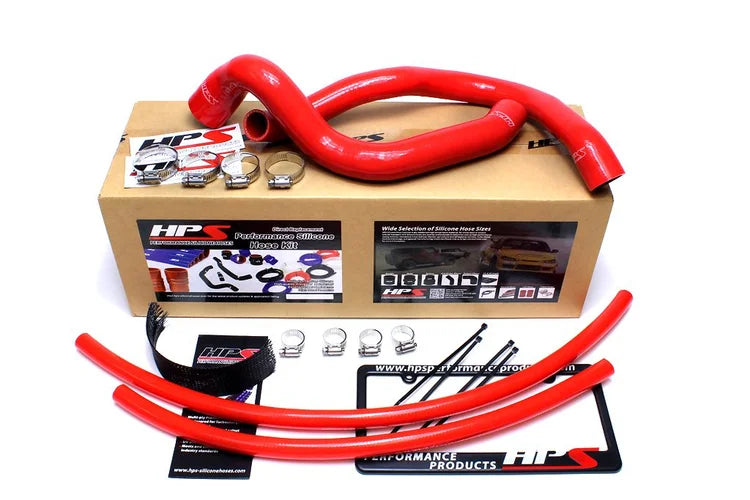 57-1338-RED HPS Red Radiator Heater Hose Kit 1991-2001 Jeep Cherokee Xj 4.0L