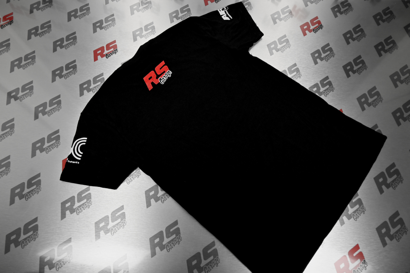 New Edition RS Garage Logo T Shirt Featuring "ARP" & "BC" Sleeves