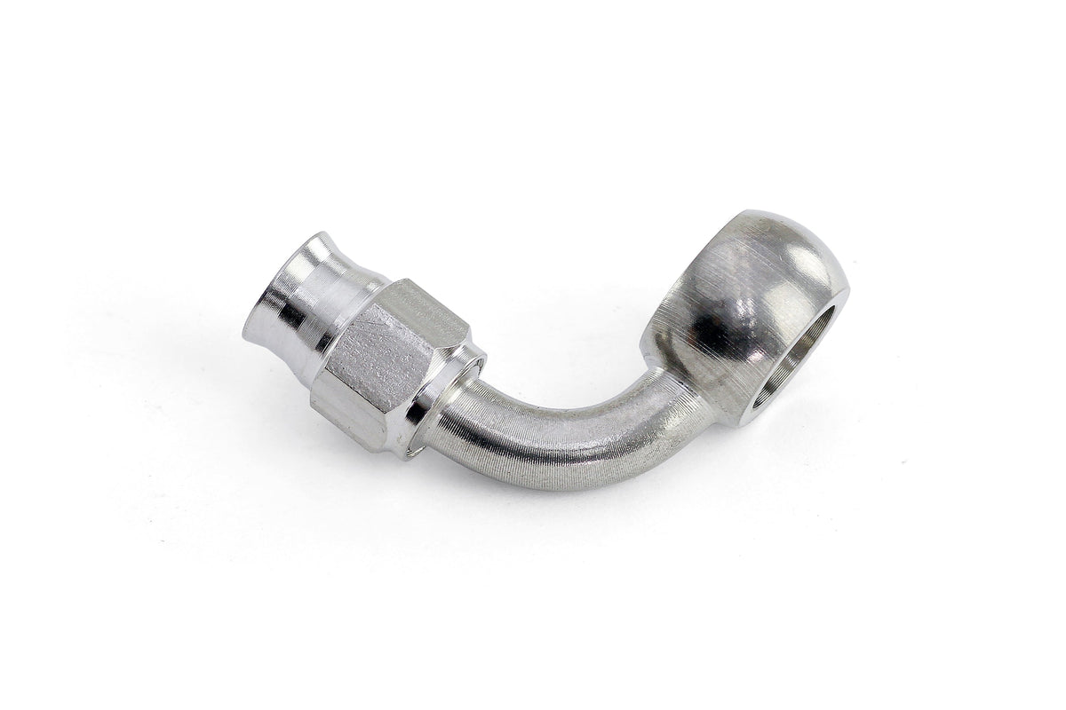 350-9003SSB HPS Stainless Steel AN-3 90 Ptfe Banjo Hose End