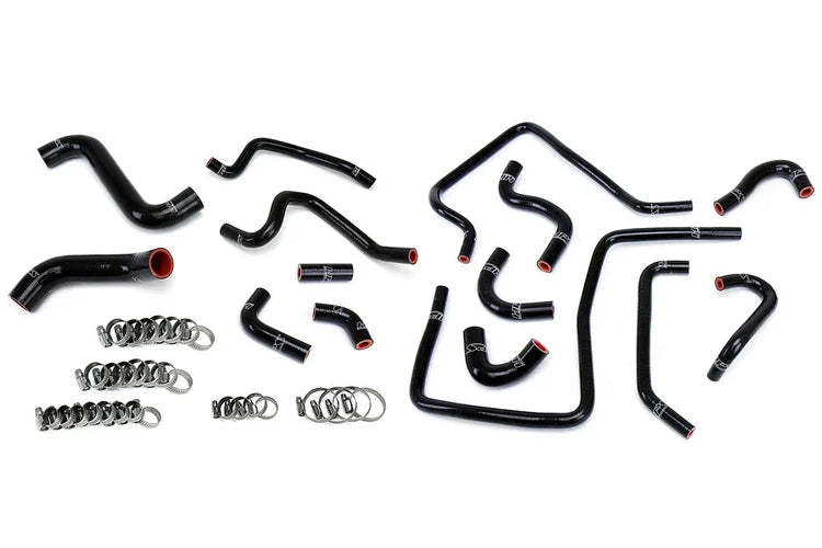 57-1812-BLK HPS Black Silicone Radiator Heater Ancillary Coolant Hose Kit for 2002-2003 Subaru Impreza WRX 2.0L