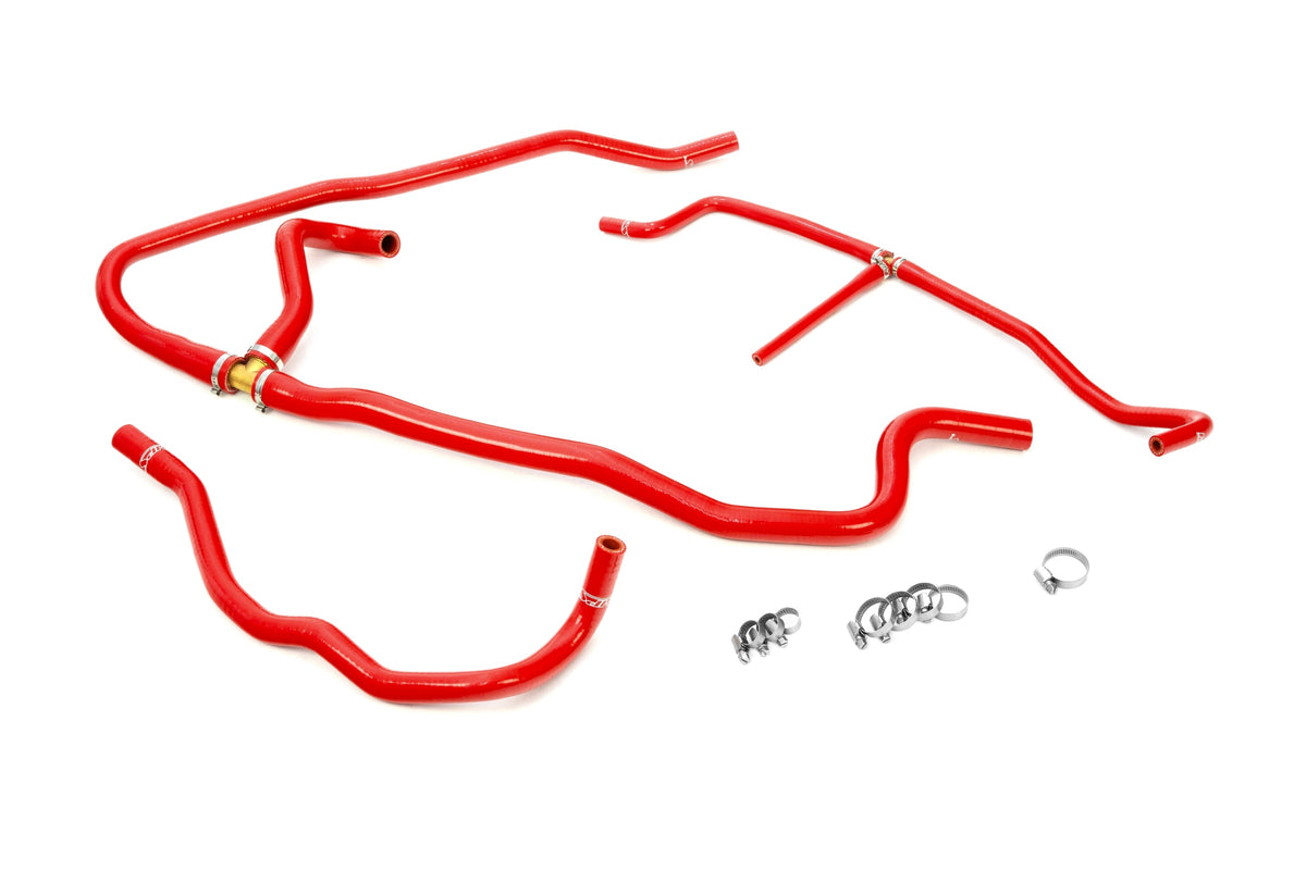 57-1277H-RED HPS Red Silicone Heater Hoses 2005-2007 Chevy Corvette LS2 6.0L V8
