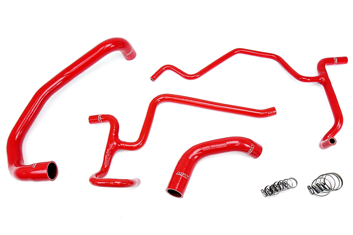 57-1326-RED HPS Red Silicone Radiator and Heater Hoses 2009-2010 Dodge Challenger R/T 5.7L V8 without Heavy Duty Cooling