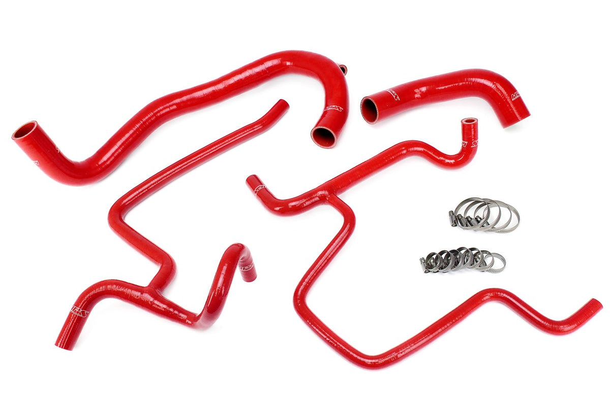 57-1328-RED HPS Red Silicone Radiator Hoses 2011-2013 Dodge Challenger SRT8 6.4L V8