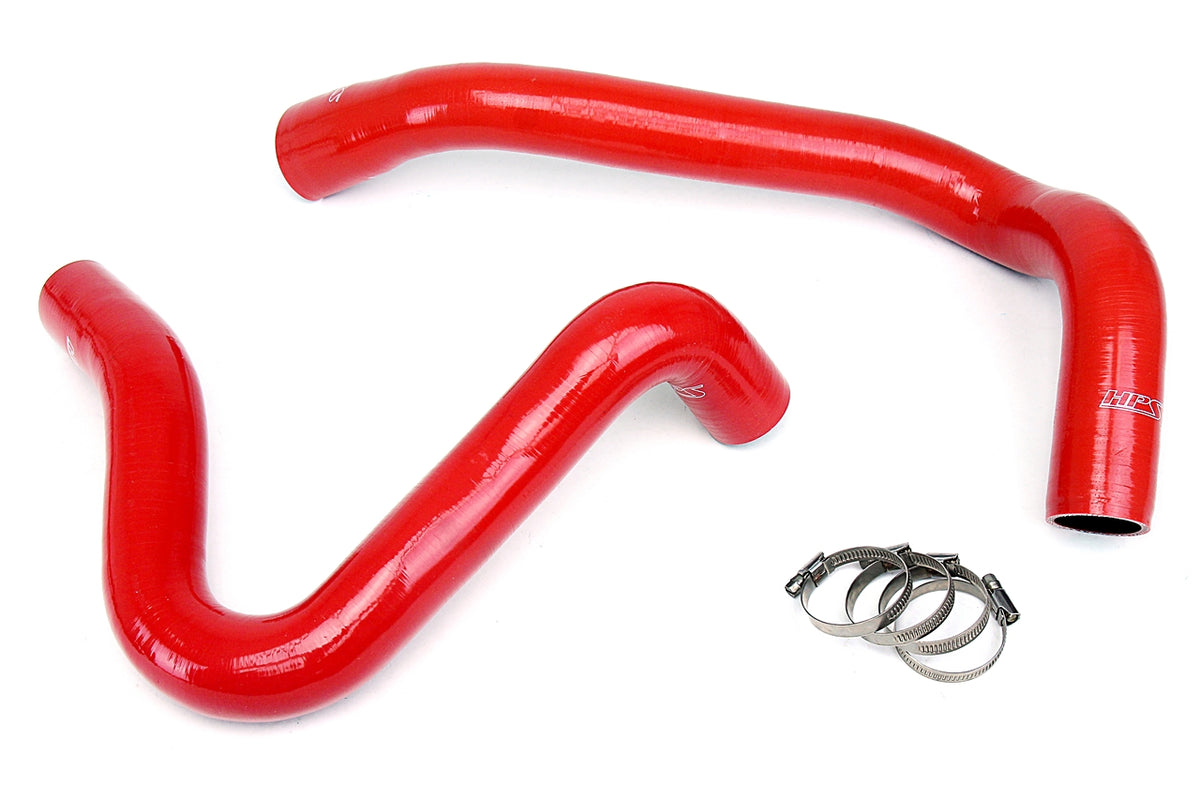 57-1331-RED HPS Red Silicone Radiator Hoses 1999-2001 Ford F-250 Superduty w/ 7.3L Power Stroke Diesel Engine and Dual Alternator Standard Or Heavy Duty (production Date Before 4/29/2001)