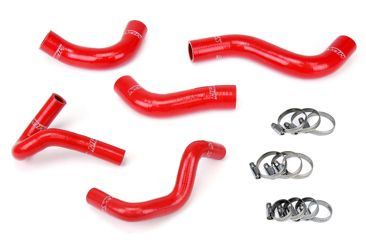 57-1411-RED HPS Red Silicone Radiator and Heater Hoses 1990-1993 Mazda Miata 1.6L
