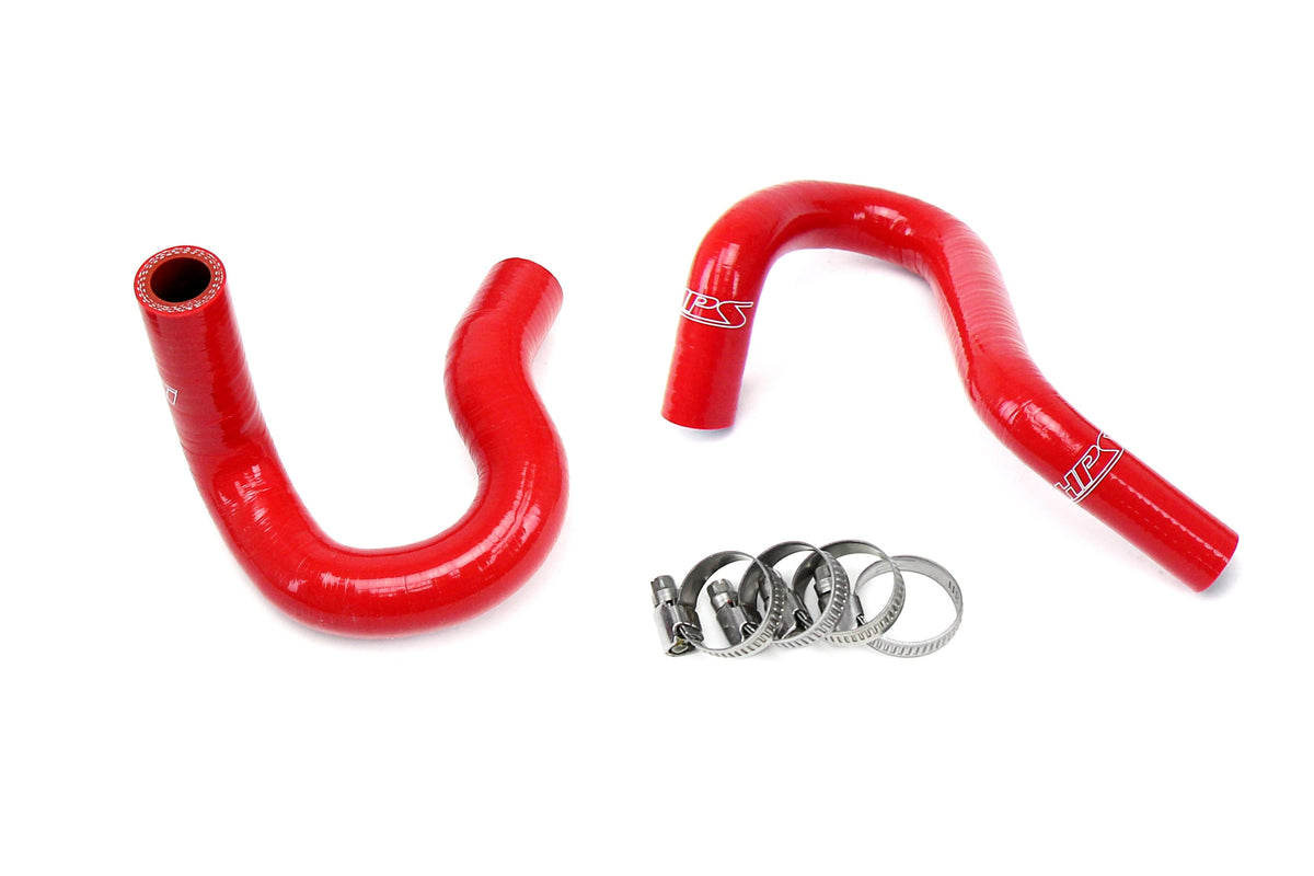 57-1416H-RED HPS Red Silicone Heater Hoses 1996-2000 Ford Mustang GT 4.6L V8