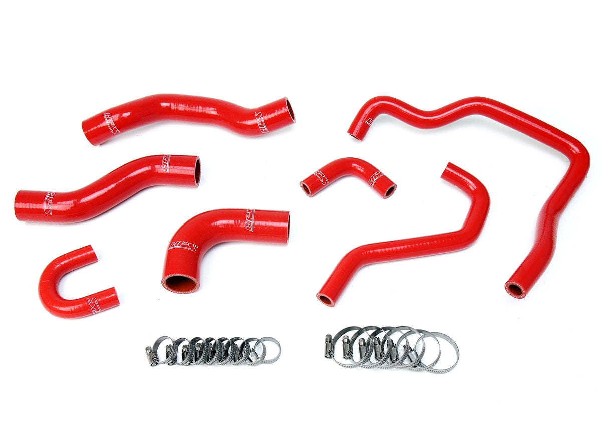 57-1478-RED HPS Red Silicone Radiator and Heater Hoses 1989-1995 Toyota 4RUNNER 22RE Non Turbo Efi Left Hand Drive
