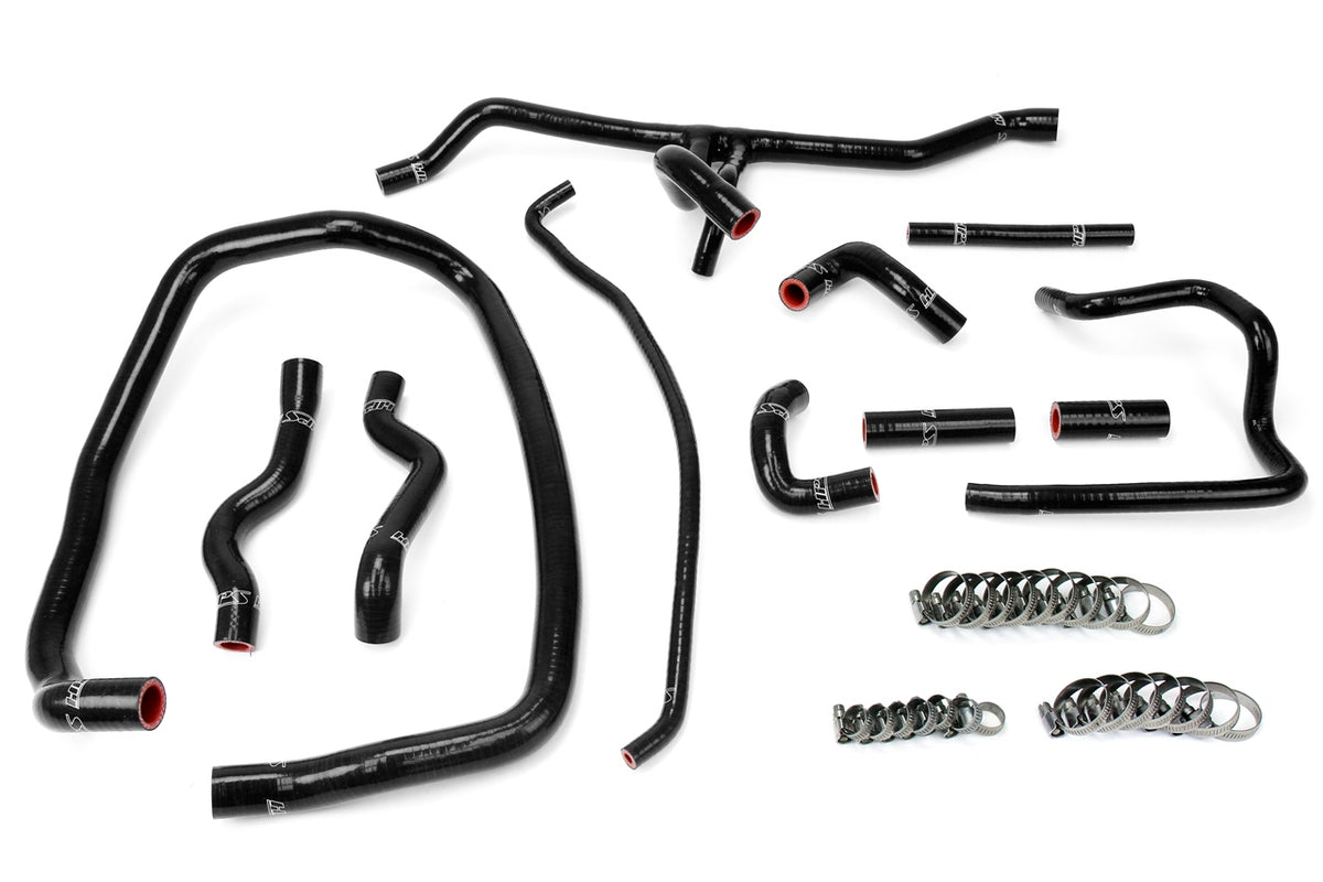 57-1488-BLK HPS Black Silicone Heater Hoses 1996-1999 Bmw E36 M3 Left Hand Drive