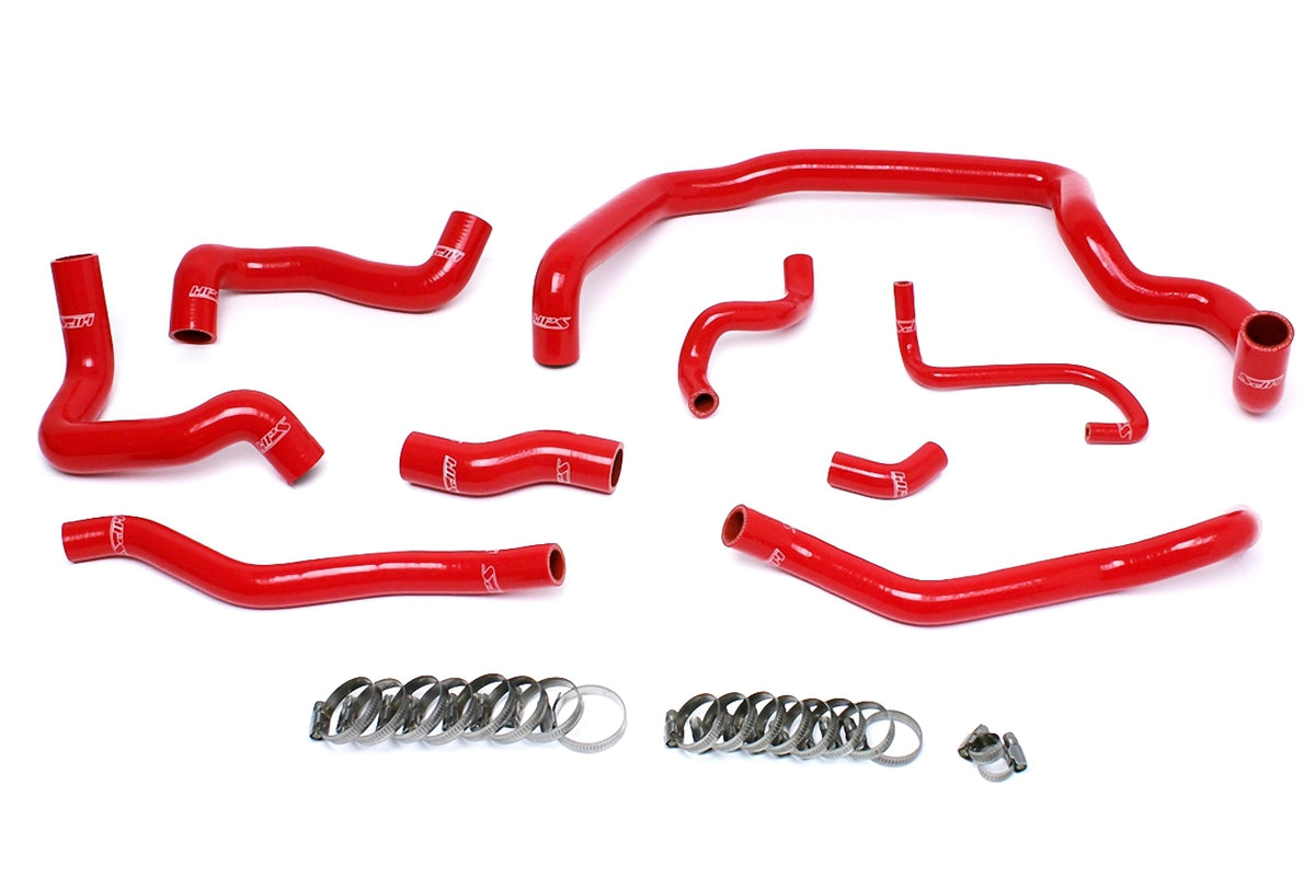 57-1556-RED HPS Red Silicone Radiator and Heater Hoses 2007-2011 Mini Cooper S 1.6L Turbo Manual Trans