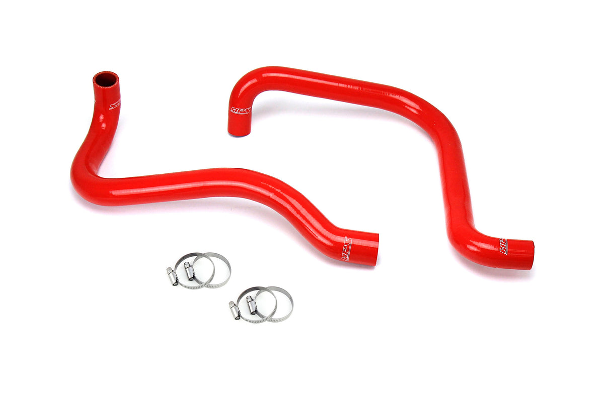 57-1589R-RED HPS Red Silicone Radiator Hoses 2003-2006 Jeep Wrangler Tj SE 2.4L 4CYL Left Hand Drive