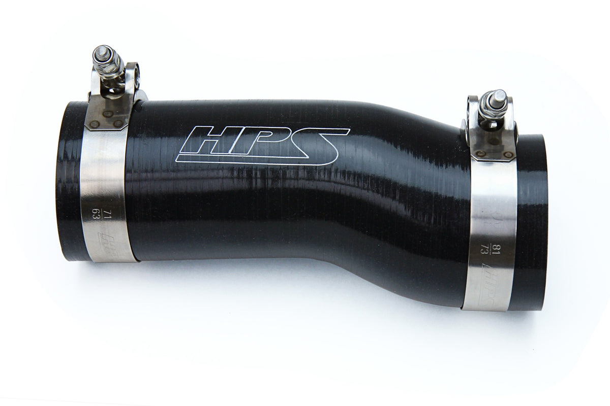 57-1595-BLK HPS Black Silicone Air Intake Hose 2017-2019 Honda Civic Si 1.5L Turbo