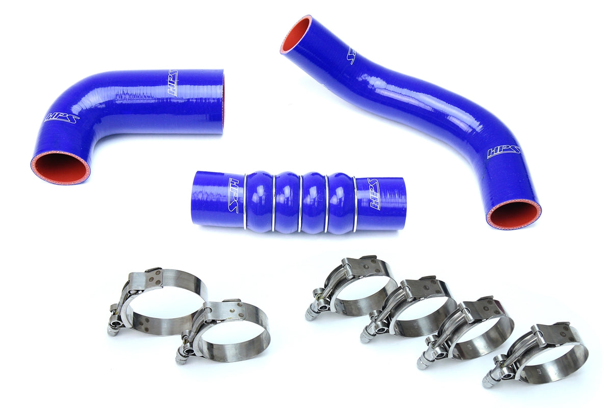 57-1599-BLUE HPS Blue Silicone Intercooler Hoses 2017-2019 Honda Civic Si 1.5L Turbo