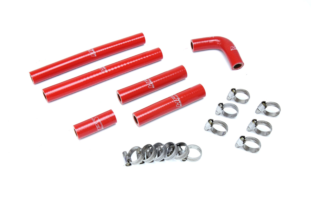 57-1638-RED HPS Red Silicone Heater Hoses 1992-1997 Toyota Land Cruiser FJ80 4.5L I6 Equipped with Rear Heater