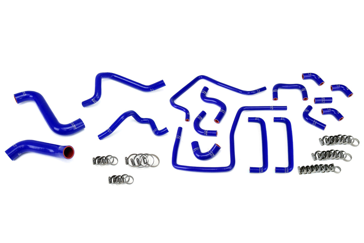 57-1815-BLUE HPS Blue Silicone Radiator Heater and Ancillary Hoses 2006-2007 Subaru Impreza WRX STI 2.5L Turbo