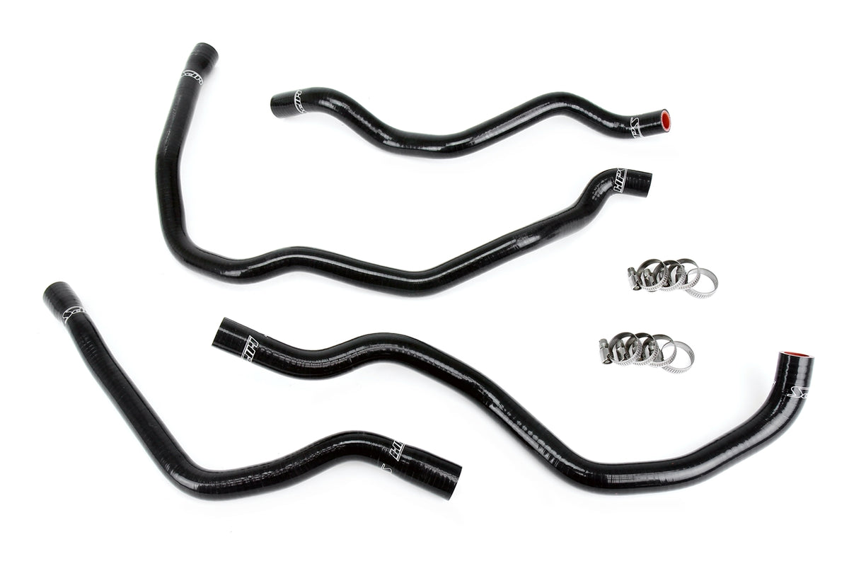 57-1937-BLK HPS Black Silicone Heater Hoses 2001-2005 Bmw 325XI 2.5L M52TU/M54 (E46)
