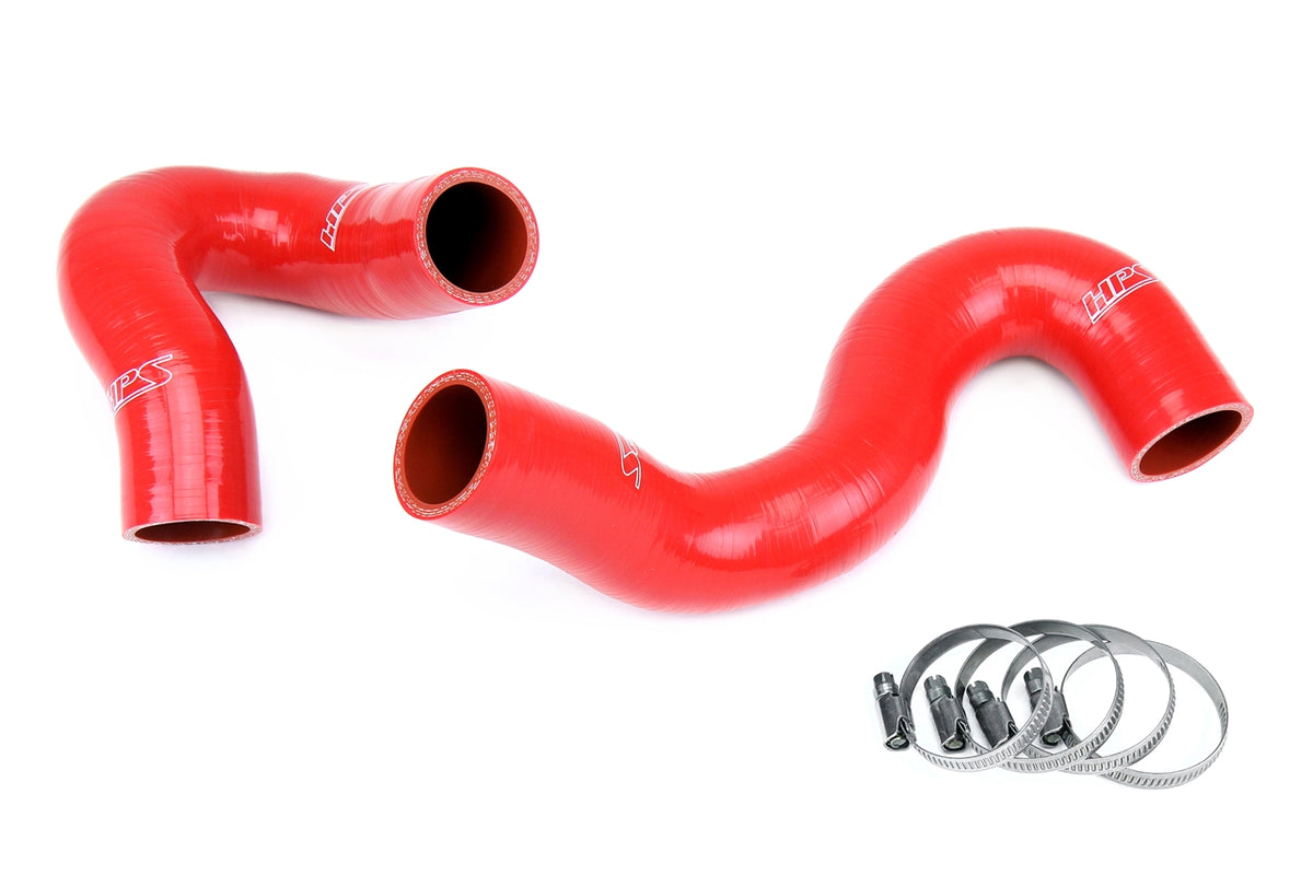 57-1968-RED HPS Red Silicone Radiator Hoses 2012-2014 Audi A6 3.0L V6 Supercharged