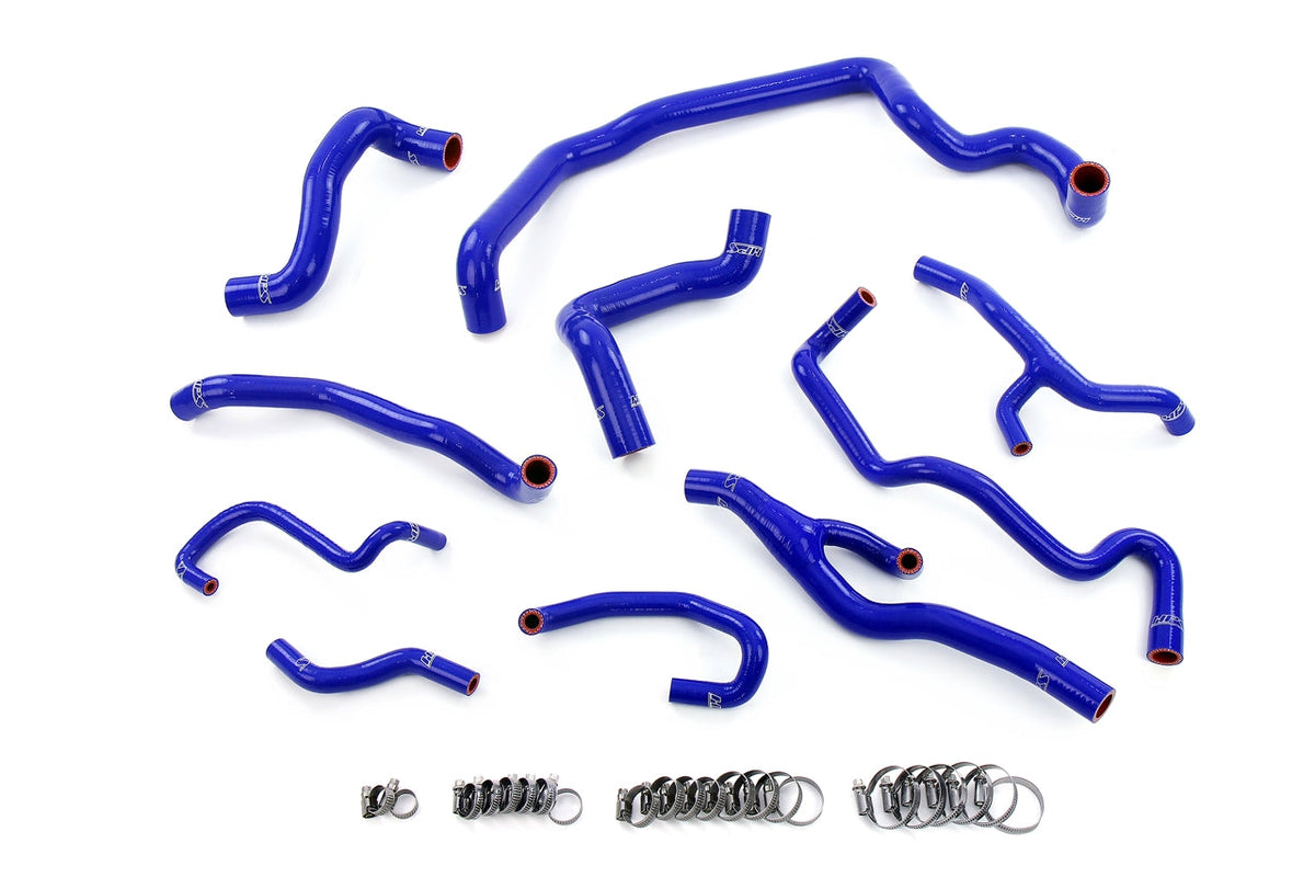 57-1998-BLUE HPS Blue Silicone Radiator Heater Water Pump Expansion Tank Coolant Hoses 2011-2015 Mini Cooper 1.6L Turbo (N18) Auto Trans