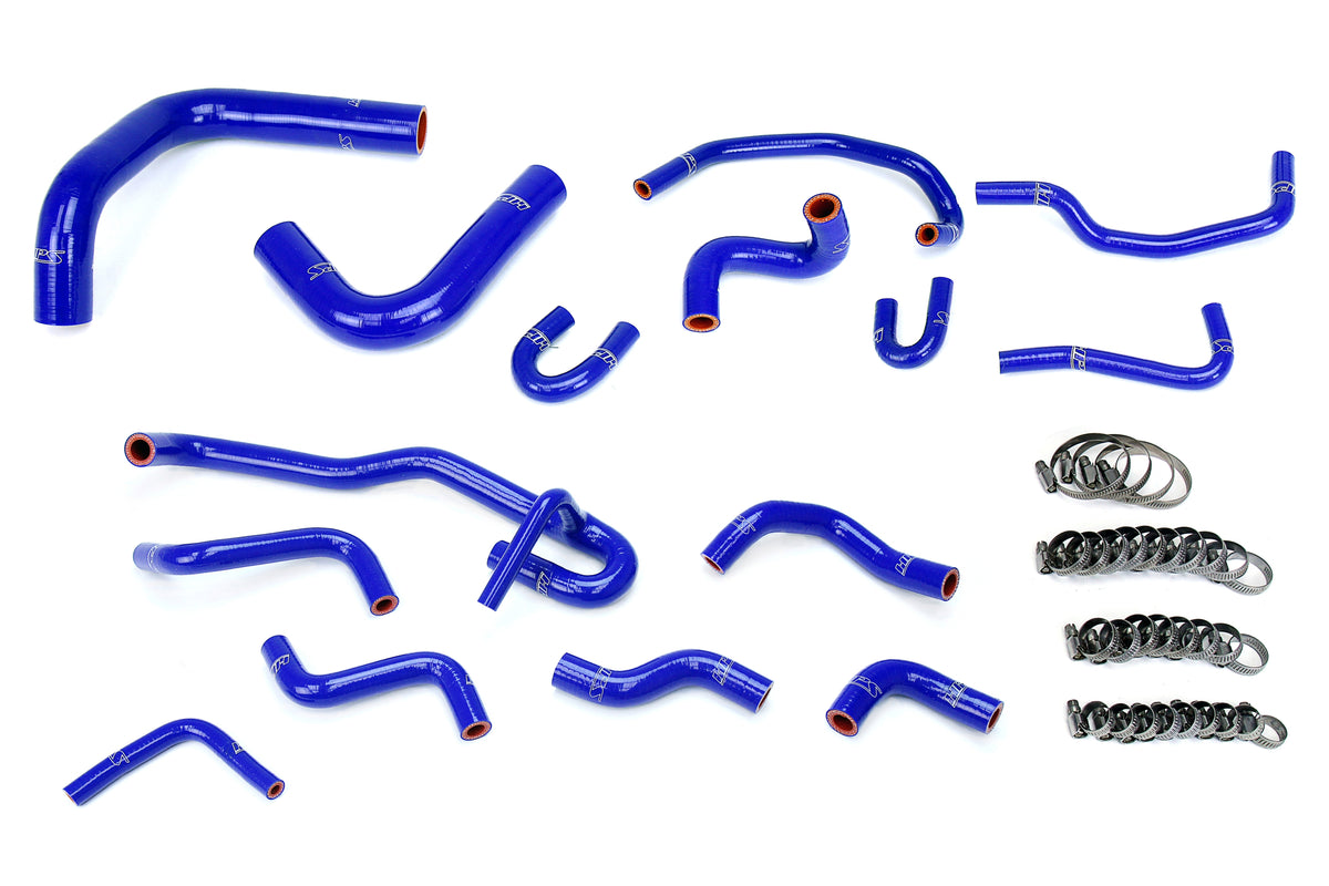 57-2191-BLUE HPS Blue Silicone Radiator and Heater Hoses 1990-1991 Toyota 4RUNNER 3.0L V6 with Rear Heater Left Hand Drive