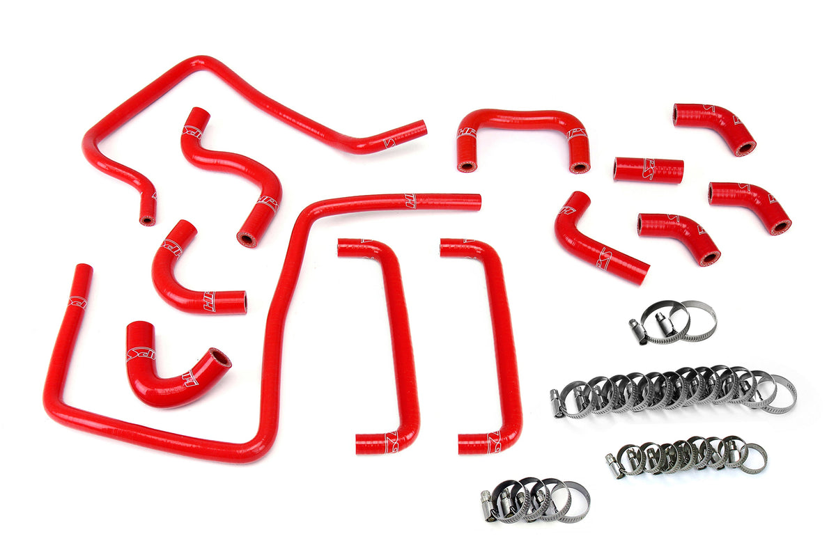 57-2266-RED HPS Red Silicone Ancillary Hoses 2006-2007 Subaru Impreza WRX STI 2.5L Turbo