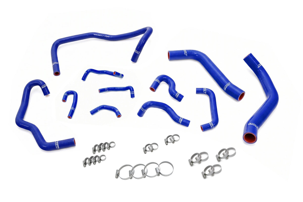 57-2281-BLUE HPS Blue Silicone Radiator Heater and Ancillary Hoses 2007-2009 Toyota Fj Cruiser 4.0L V6