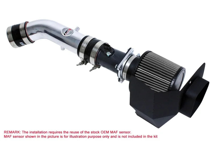 827-520P HPS Shortram Air Intake Polish Includes Heat Shield Nissan 350Z 3.5L V6 VQ35DE 2003-2006