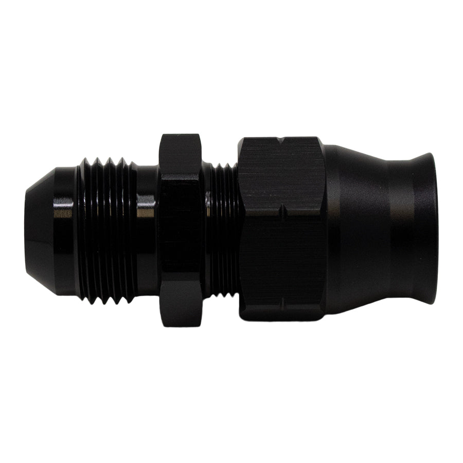6-02-0111-B DeatschWerks 8AN Male Flare to 1/2in Hardline Compression Adapter - Anodized Matte Black