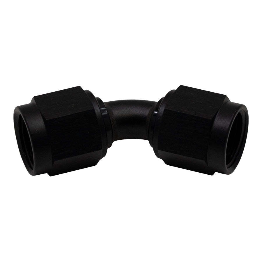 6-02-0212-B DeatschWerks 6AN Flare Female Swivel 45-Degree to 6AN Flare Female Swivel - Anodized Matte Black