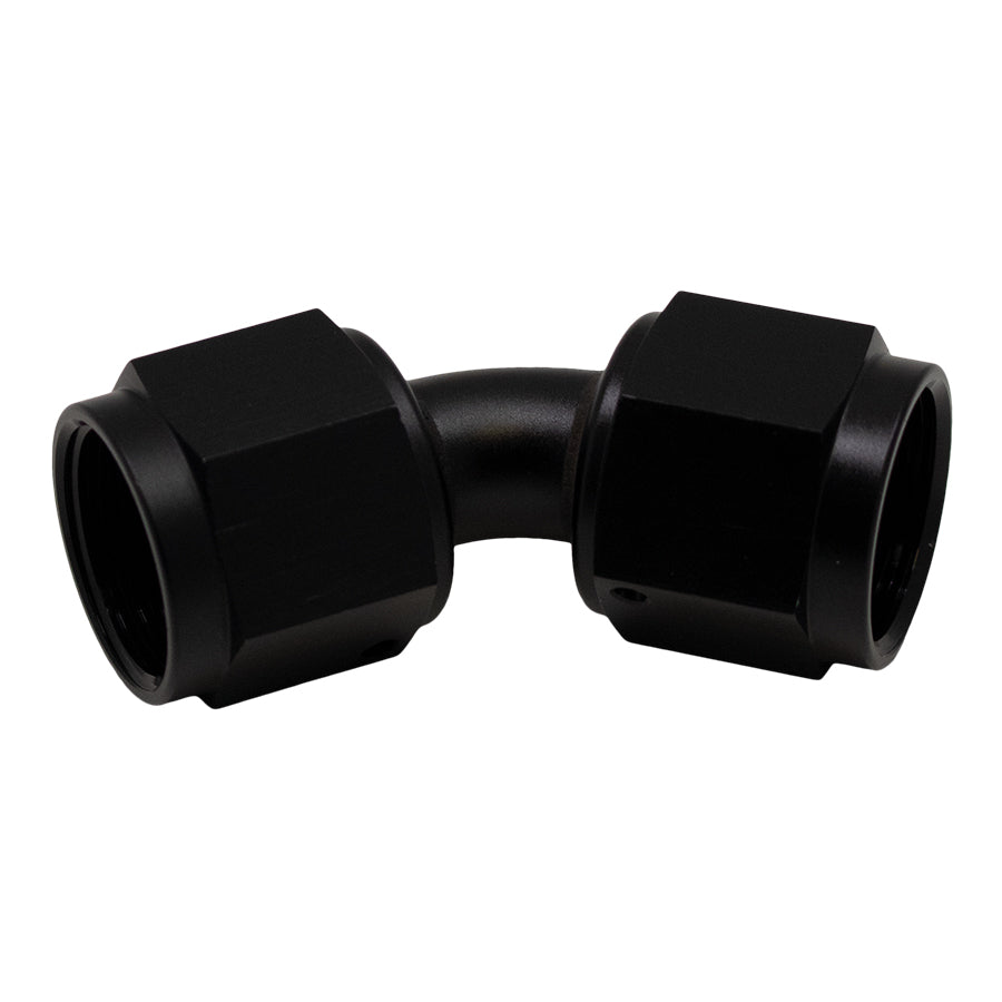 6-02-0213-B DeatschWerks 8AN Flare Female Swivel 45-Degree to 8AN Flare Female Swivel - Anodized Matte Black