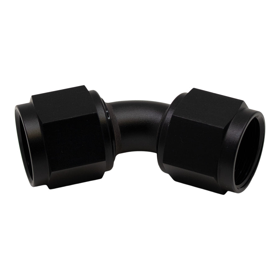 6-02-0214-B DeatschWerks 10AN Flare Female Swivel 45-Degree to 10AN Flare Female Swivel - Anodized Matte Black