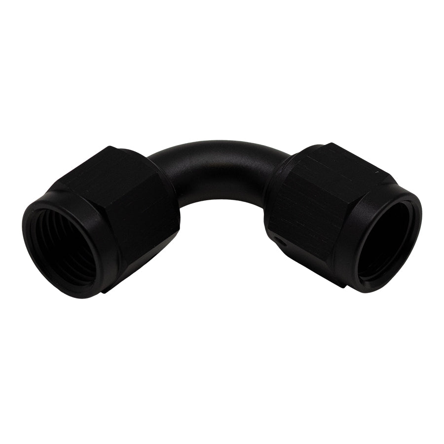 6-02-0215-B DeatschWerks 6AN Flare Female Swivel 90-Degree to 6AN Flare Female Swivel - Anodized Matte Black