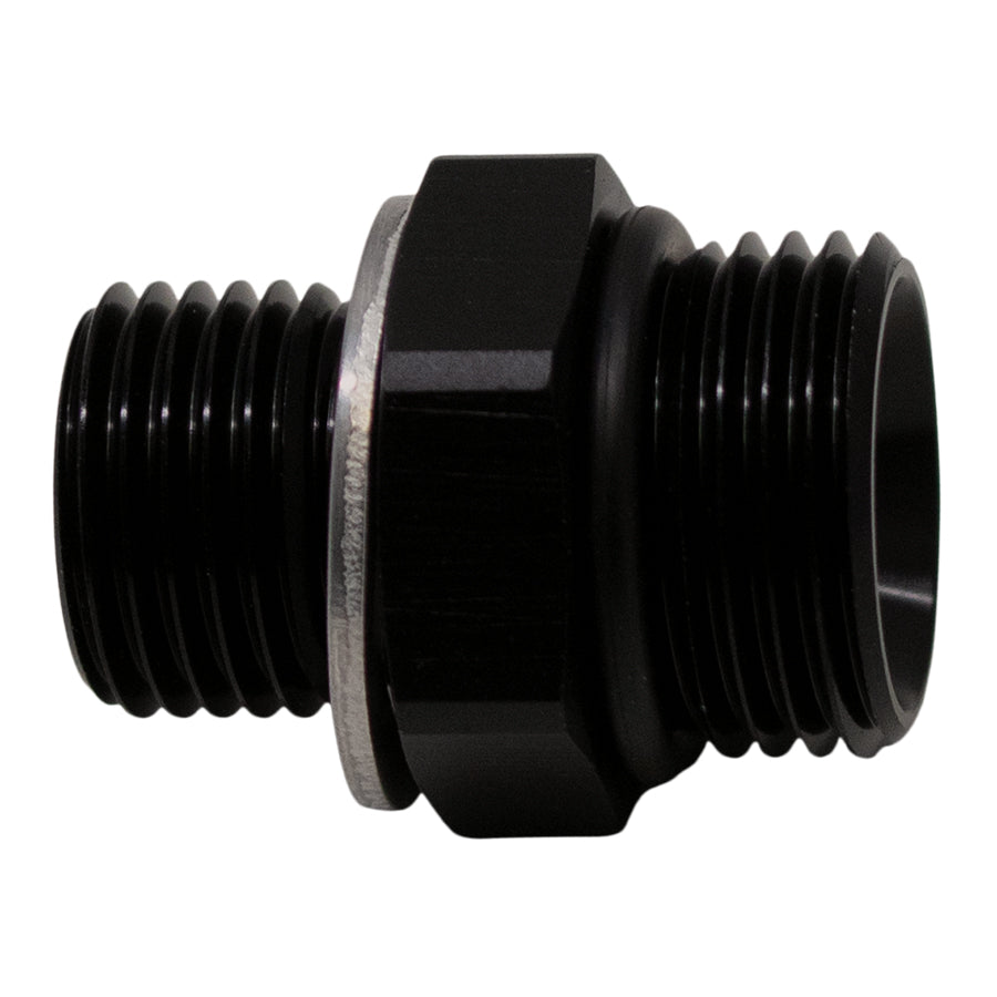 6-02-0610-B DeatschWerks 8AN ORB Male to M16 X 1.5 Metric Male (Incl O-Ring and Washer) - Anodized Matte Black