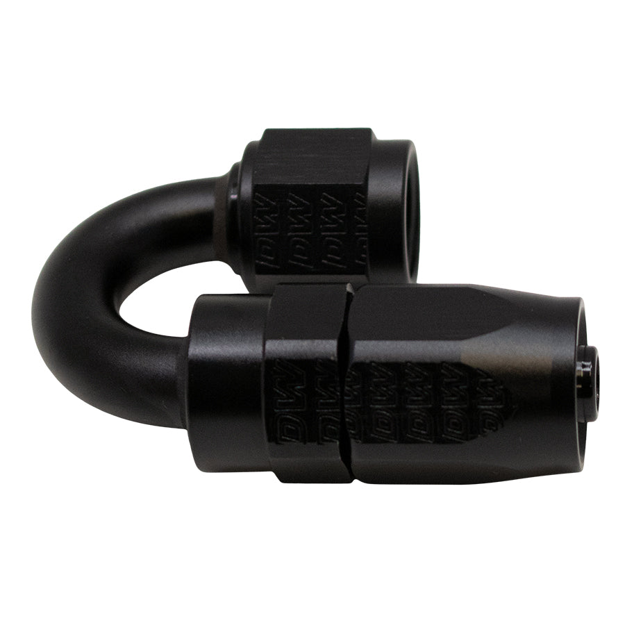 6-02-0804-B DeatschWerks 6AN Female Swivel 180-Degree Hose End CPE - Anodized Matte Black
